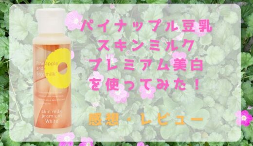 パイナップル豆乳スキンミルクプレミアム美白のレビュー