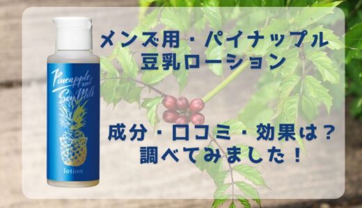 メンズ用パイナップル豆乳ローションの口コミ・使い心地は？